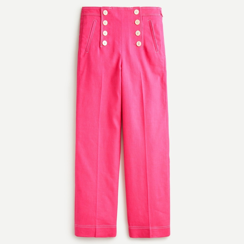 J. Crew Peyton Sailor Pant in Stretch Linen